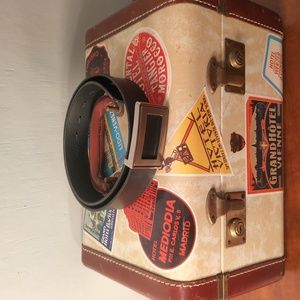 New Mexx leather belt with steel buckle